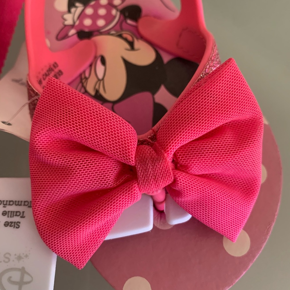 mini mouse kids girls disney shoes glitter sandals - Picture 6 of 9